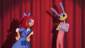 Ragatha not happy or amused that Jax willingly tripped her over