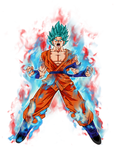 Goku's Super Saiyan Blue Kaioken form
