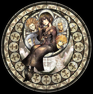 The artwork included with the Stained Glass #6 [EX+] medal in Kingdom Hearts Unchained χ / Union χ