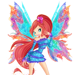 coloriages winx club bloom et ciel