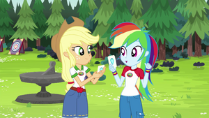 Rainbow Dash assigned to Aquamarine Tent EG4