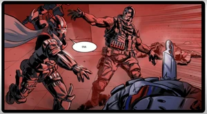 Mace ambushed while Templar takes away his gun during the ambush.