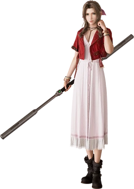 Aerith Gainsborough from FFVII Rebirth promo render
