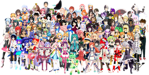 Vocaloid All Stars (graphic by Kimberly Jordan)