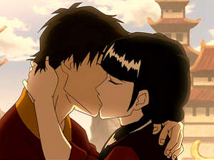 Zuko & Mai Kissing