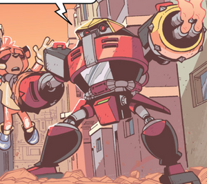 E-123 Omega on the IDW comics.