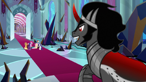 Sombra taunting the Mane 6, as he believes they have finally have nothing left to win, although it's not the first time they were starting think they finally lost.