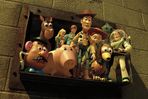 Barbie and her friends at the dumpster in Toy Story 3