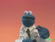 Cookie Monster and his Experiment.