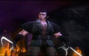 Kabal's cameo in Mortal Kombat: Shaolin Monks.