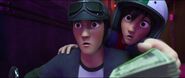 Hiro and Tadashi got caught by Police at the start of the movie