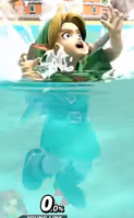 Young Link's drowning animation