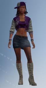 Aisha’s model in Saints Row IV which is reused in Gat out of Hell