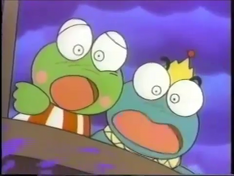 Keroppi and Aaron scared