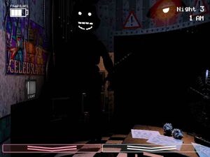 RQX is a form of agony, shadow Freddy is an entity? Both are seen