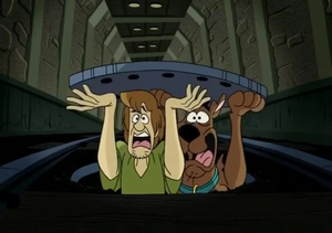 Shaggy and Scooby (The metro is coming towards us)