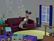 Chicken Scratch attempting to steal Amanda’s coin.