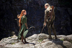 Evangeline Lilly as Tauriel in the Hobbit 4