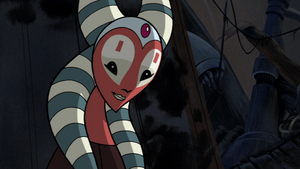 Shaak Ti as appeared in the Clone Wars 2D cartoon.