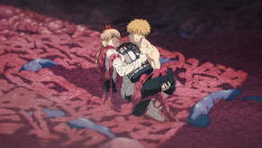 Denji saves Power from the Bat Devil