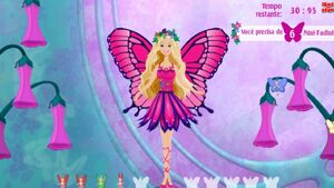 Mariposa in one of the games in her section of the old Barbie website