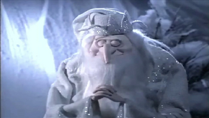 The Winter Warlock praying for heroic Christmas magic