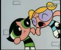 Bubbles yelling at Buttercup