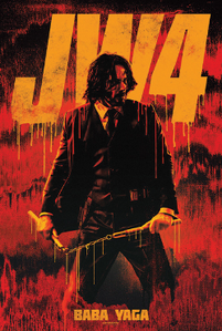 John Wick on the poster for John Wick - Chapter 4