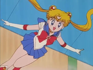 Sailor Moon floating