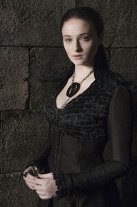 Sansa as Alayne in the TV show.