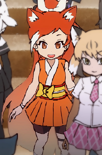 Crunchyroll-Hime's cameo appearance in Episode 8 of the anime series, Kemono Friends.