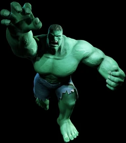 Hulk as he appears The Incredible Hulk: Ultimate Destruction video game.