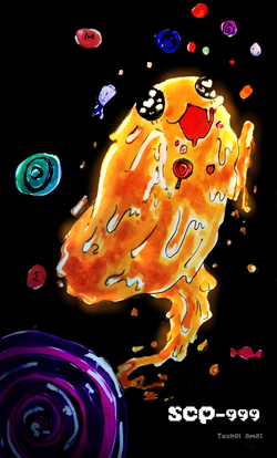 SCP-999, the cutest blob of candy-eating, personnel-hugging orange mass in  the whole Foundation! : r/SCP