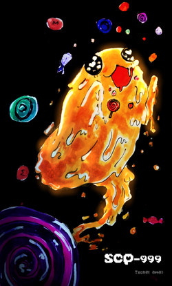 SCP 999 Monster Blob Candy Cute Goo Creature Sweets