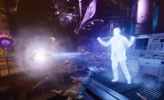 Weaver, Grey, Carver and Maya witnessing Panos' Final Moments before his death.