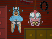 Bloon (alongside Carl) about to be tortured.