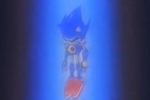 An inactive Hyper Metal Sonic.