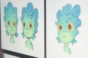 Luca's Sea Monster concept art close up