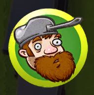 Crazy Dave's icon in Plants vs. Zombies Heroes.