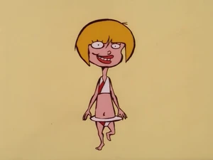 Nazz in her swimsuit.