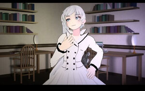 Weiss' snowpea outfit.