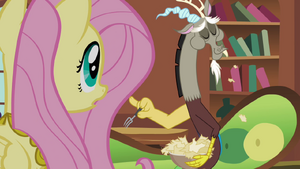 Fluttershy and Discord --are you eating paper-- S03E10