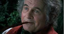 Bilbo as he appears in Peter Jackson's Lord of the Rings trilogy