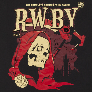 A skeleton Ruby as she appears on a 2023 Halloween T-shirt design