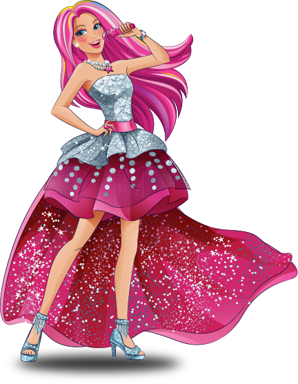 Rubies - Barbie Officiel - Déguisement Barbie Princesse Sequins - Rubies -  9 ans