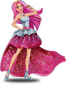 Barbie in rock royals top