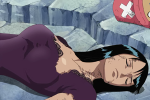 Nico Robin knocked unconscious