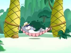 Spike Bulldog as seen at Borneo in Tom and Jerry: The Fast and Furry.