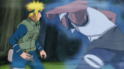 A attacks Minato