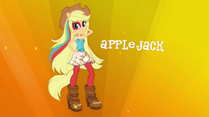 Applejack Rainbow Rocks music video